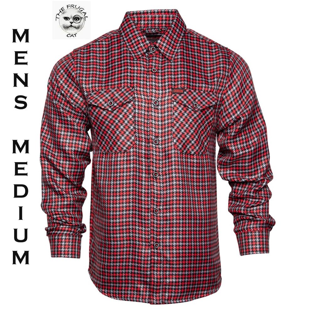 DIXXON FLANNEL x FORGELINE Houndstooth Flannel Collab - Men's Medium